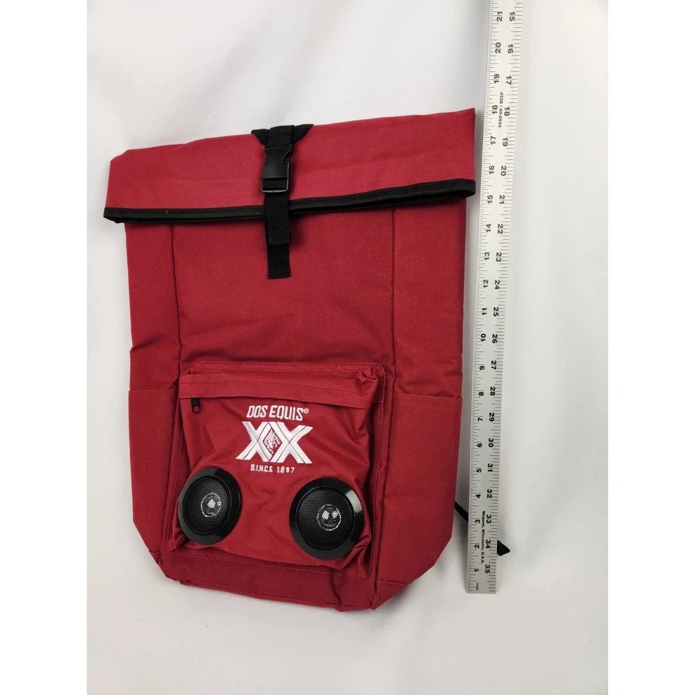 NEW Dos Equis Insulated Cooler Backpack Hiking Beer‎ Built-in Bluetooth Speakers